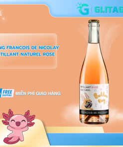 Vang Francois de Nicolay Petillant Naturel Rose - CHÍNH HÃNG