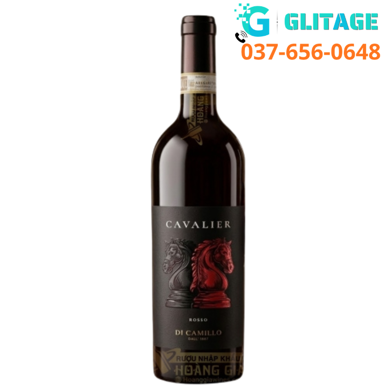 Vang Đỏ Cavalier Rosso Montepulciano Merlot Ý Giao Nhanh
