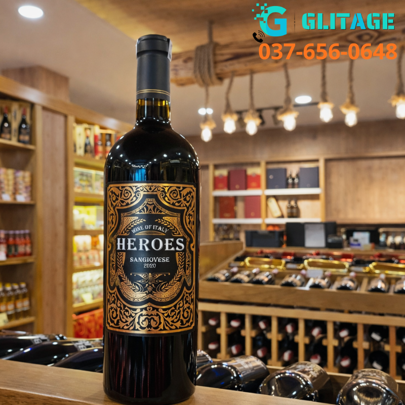 Vang Đỏ Heroes rosso Gold của Ý Giao Liền